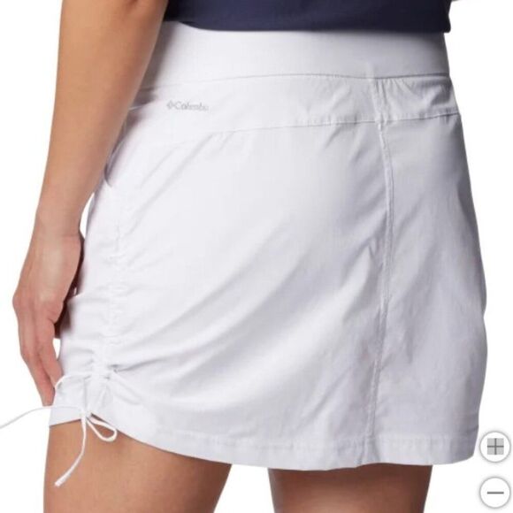 COLUMBIA Marina Bay Skort Womens Large White Omni Shade Pull On Skirt Shorts NWT - Picture 6 of 16
